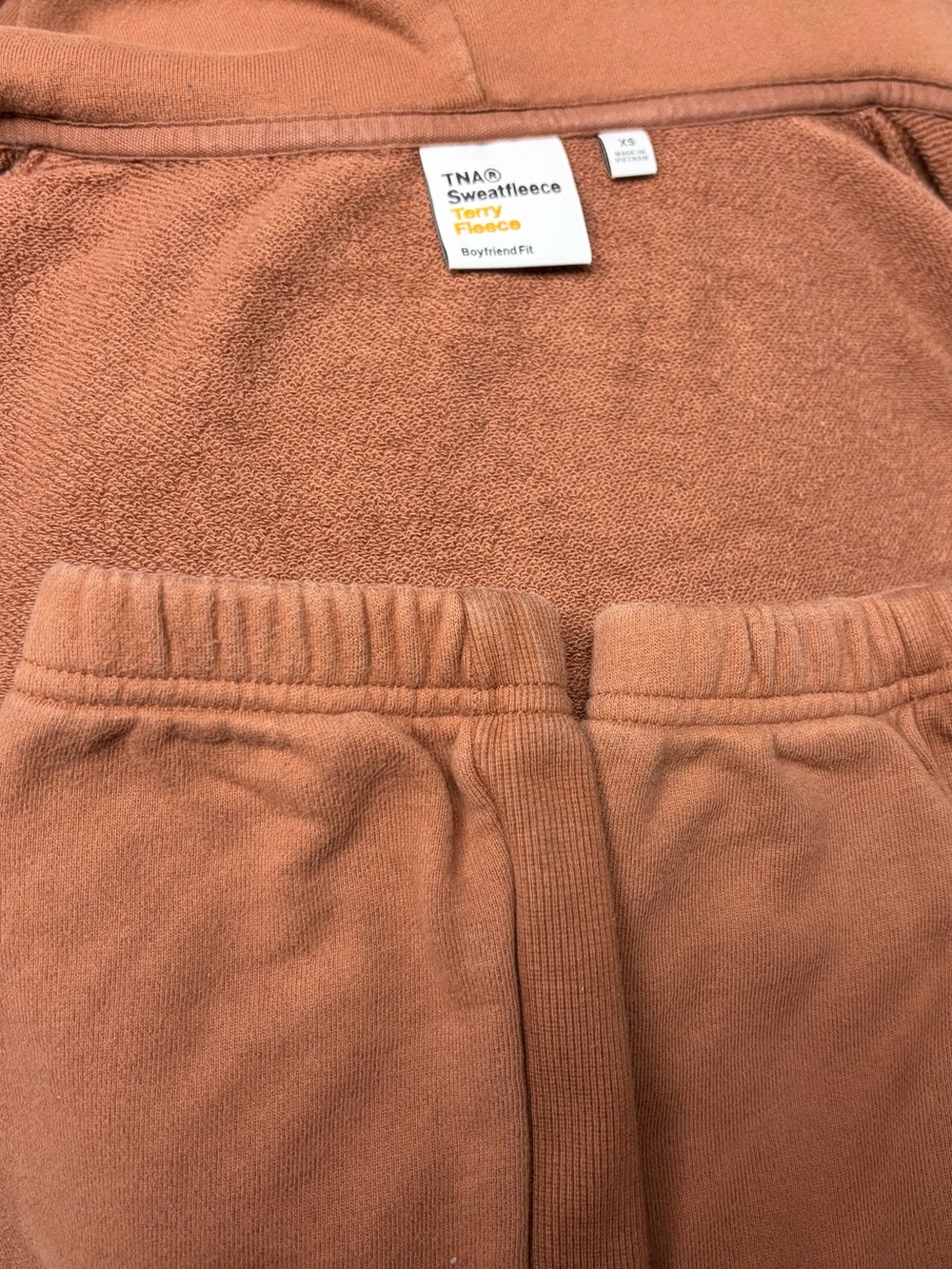 TNA Terry Sweatfleece Boyfriend Fit Sweatsuit set - Picture 7 of 7
